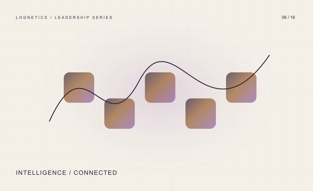 Separate intelligence modules linked by a continuous illuminated pathway